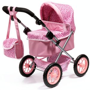 Bayer Design Doll Stroller 13002AA Adjustable Modern Pram with Basket-0